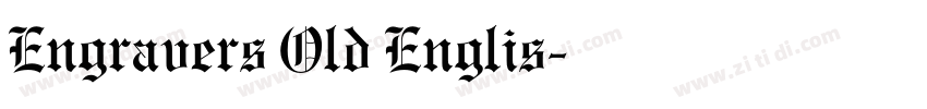 Engravers Old Englis字体转换